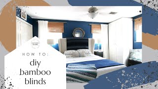 How to Make Cheap DIY Bamboo Blinds with a simple Hack!
