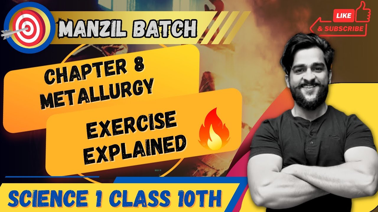 CHAPTER 8 METALLURGY EXERCISE QUESTION ANSWER SOLUTION EXPLAINED ...