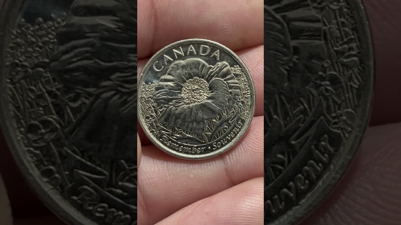 2015 Canadian 🇨🇦 😁 25 Cents Remember Souvenir 🌺