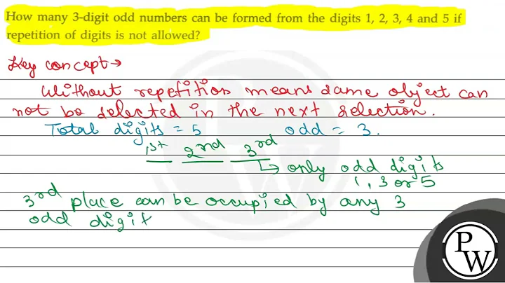 How many 3-digit odd numbers can be formed from the digits \( 1,2,3,4 \) and 5 if repetition of ...