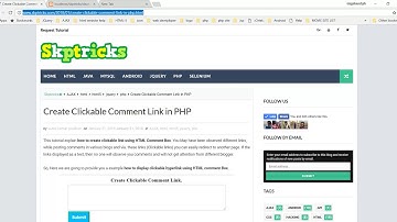 Create Clickable Comment Link in PHP