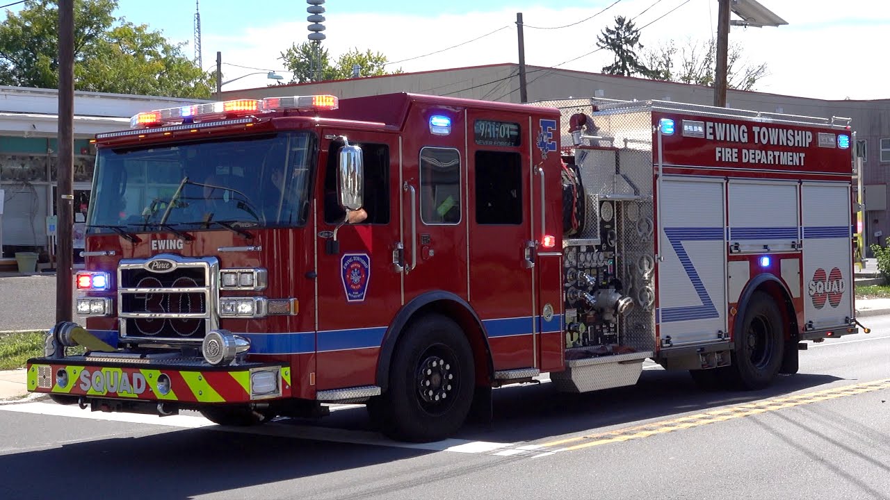 Ewing Township Fire Department Squad 30 Responding YouTube