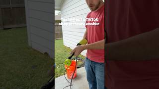 It’s neat, but not what we’re looking for 💦🧼 #pressurewashing #cleaning #backyard #review #fail