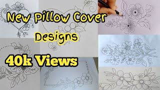 Pillow Cover Flower Designs Flower Sketch Design Takiya Par Ka Phool