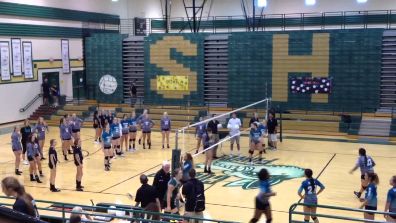 Highland High School JV Volleyball Team warmup vs. Skyline High YouTube