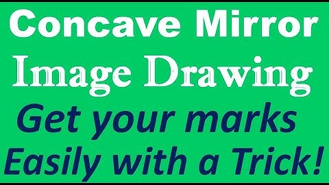 concave mirror-object vs image | basic physics: light | draw image correctly and easily