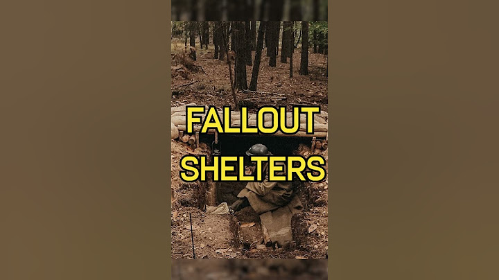 A Poor Man's Nuclear Fallout Shelter