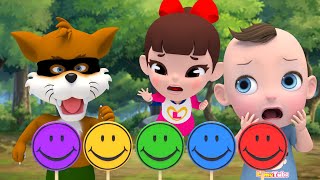 The wolf has arrived | Ten In The Bed música colorida Learn Sing A Song! Infantil Nursery Rhymes