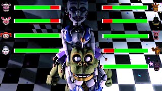 [SFM FNaF] Sister Location vs Glamrock & Withered Melodies WITH HEALTHBARS