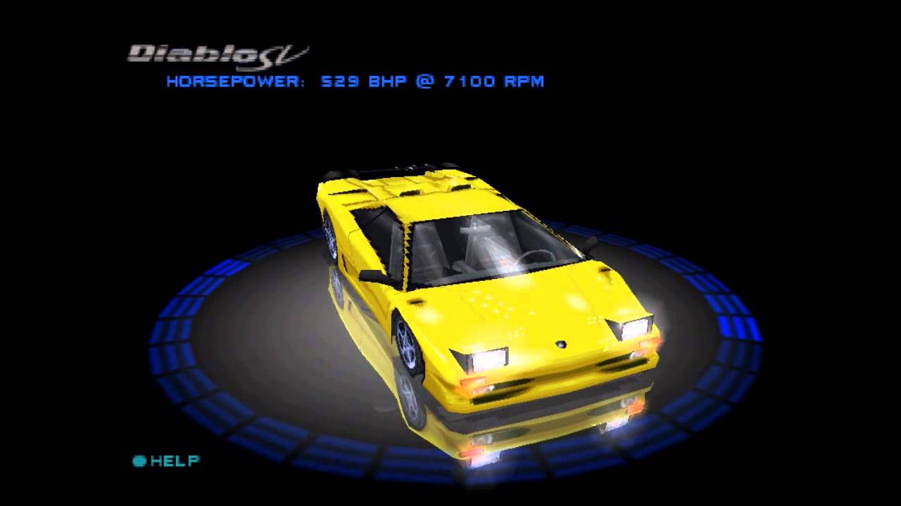 Need for Speed: High Stakes (PS1) 1999. Lamborghini Diablo SV 