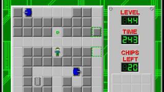 Chip's Challenge 1 Level 44 (Refraction) - 146 seconds
