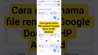 Cara ganti nama file (rename) google docs di HP Android