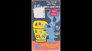 Opening to Blue's Clues: ABCs & 123s 1999 VHS (2ND copy!)