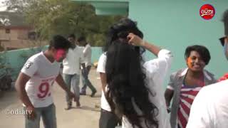 Ollywood Star Mantu Anisha U0026 Other Star Celebrating Holi  Odia Industrys Best Couple  Odia Tv