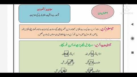 BRIDGE COURSE URDU Medium DAY 29 std 7  || جماعت ساتویں اردو برج کورس دن انتیس