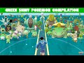 Compilation of trainer catching green shiny pokemon in pokemon go