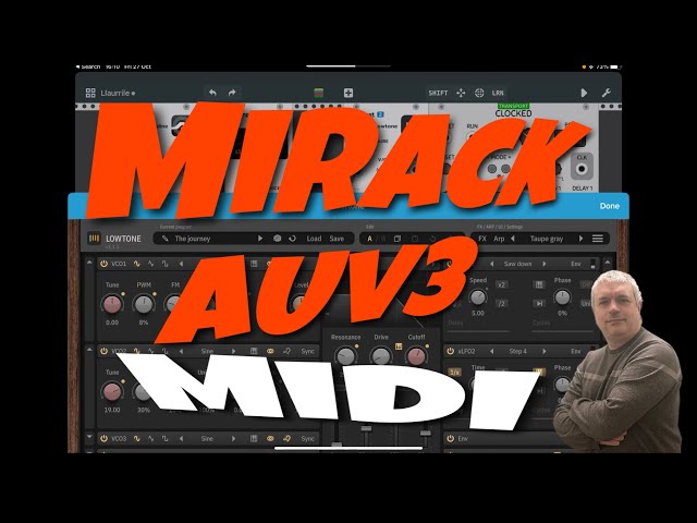 IOS mifki miRack AUv3Host - Tutorial: AUv3 Host Midi Effects