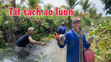 Tát ao cá ăn Tết