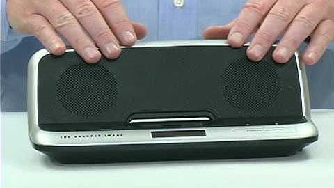 Sharper Image Portable Speaker Dock for iPhone & iPod (Product Overview).