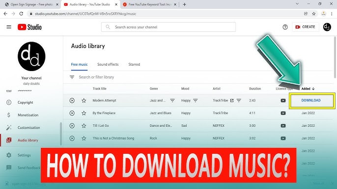 How to Access  Audio Library 