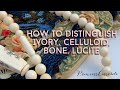 Ivory Jewelry: How to Identify & Examples Plus Lookalikes Celluloid, Lucite, Bone