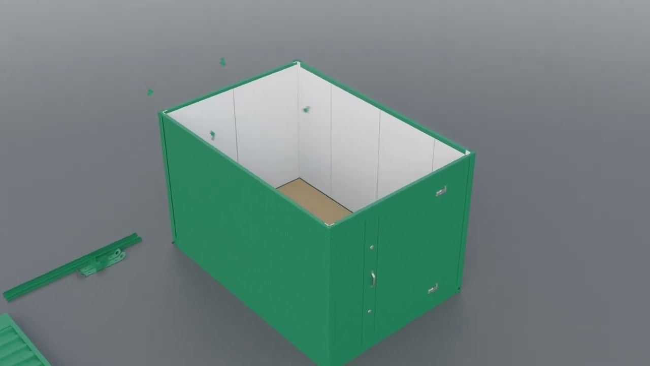 Montage Bürocontainer Video 2