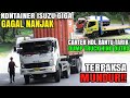 Kontainer 20 Feet Isuzu Giga Gagal Nanjak Terpaksa MUNDUR!! Dump Truck Dutro Ditarik Canter HDL