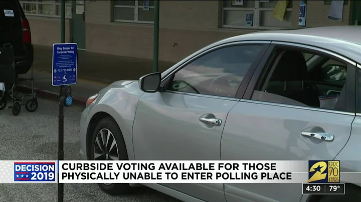 Curbside voting available for those physically unable to enter polling place