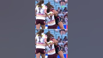 Big hit from Olivia Kernick in the NRLW Grand Final!