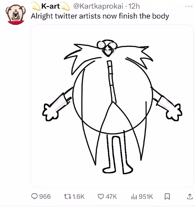 He’s come to make  an announcement #art #eggman #sonic #fyp #plsdontflop