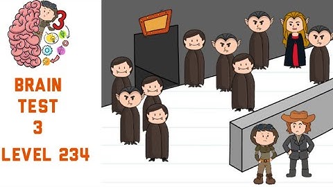 Brain Test 3 Level 234 They must get disguises to enter to Dracula