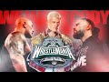 The rock vs roman reigns  cody rhodes cart de wrestlemania 40 