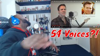 ONE GUY 54 VOICES (With Music!) Famous Singer Impressions | Reaction