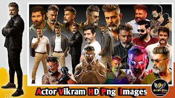 Part-1//Actor Chiyaan Vikram Png HD Images//Free Download//Kavi Billa Editing