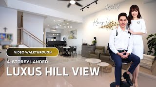 Super Rare! Unblocked 4 Storey Landed House at Luxus Hill View with Lift