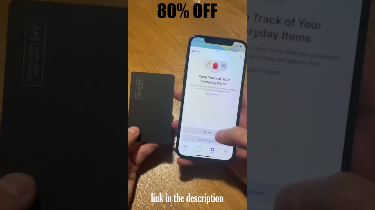 Wireless charger charging tracking card wallet GPS locator smart mini tag iphone for apple device