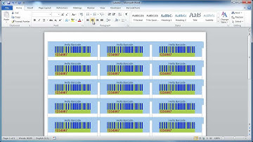 BarcodeTools.com Word Addin to create Barcode Labels