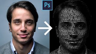 Text Portrait Effect in Photoshop - Photoshop for Beginners Tutorial