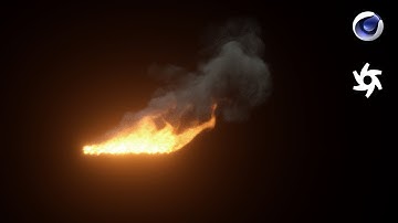 Flame Thrower simulation Tutorial C4D,TFD and Octane Renderer
