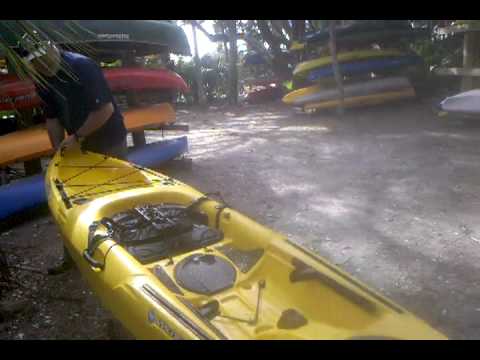 Locking up the kayaks - YouTube