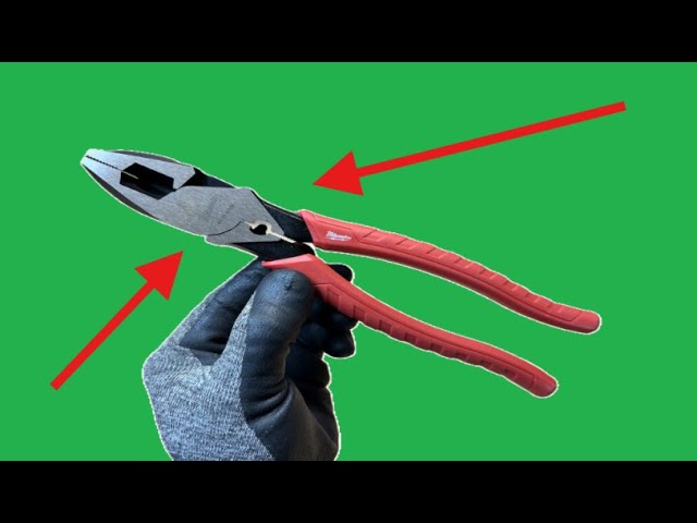 Milwaukee 1000V Insulated Lineman's Pliers - 9-Inch Maximum Leverage Electrician Tools With Storage