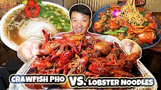 Spicy CRAWFISH Pho vs. LOBSTER Noodles | EPIC Vietnamese Seafood Tour of Houston Texas