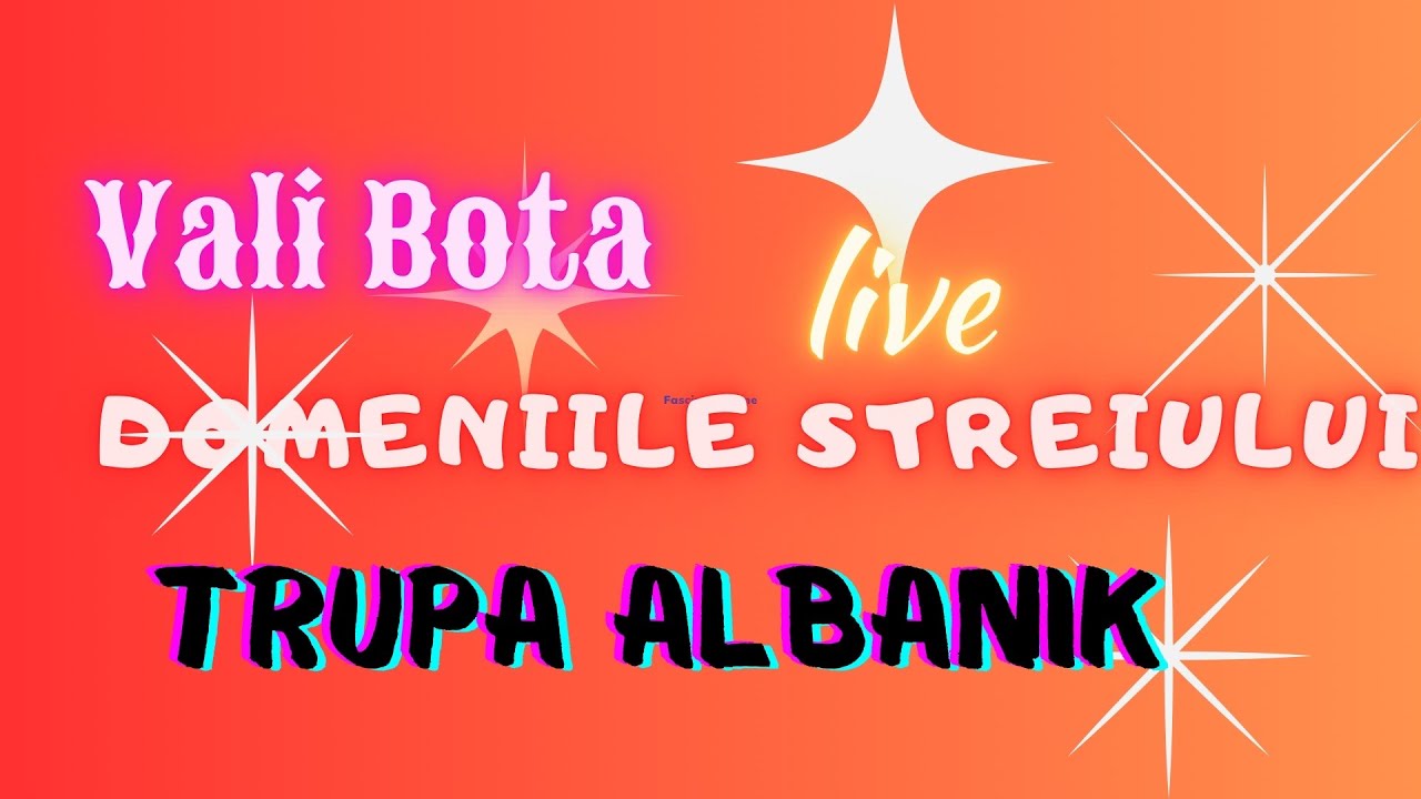 Vali Bota si Trupa Albanik *etno live* Nunta Domeniile Streiului 2024 4K