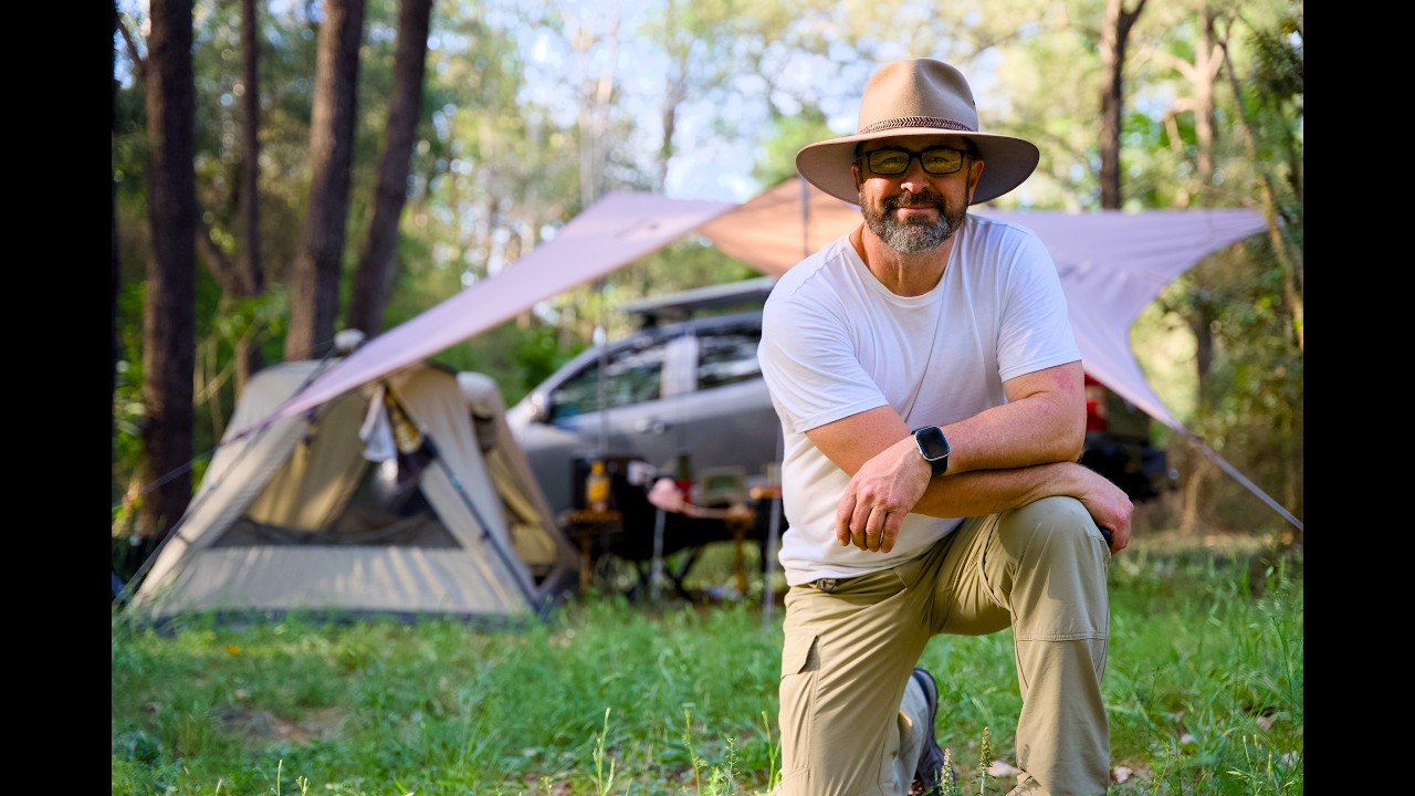 Camping Alone in Nature for 24 Hours of Relaxation