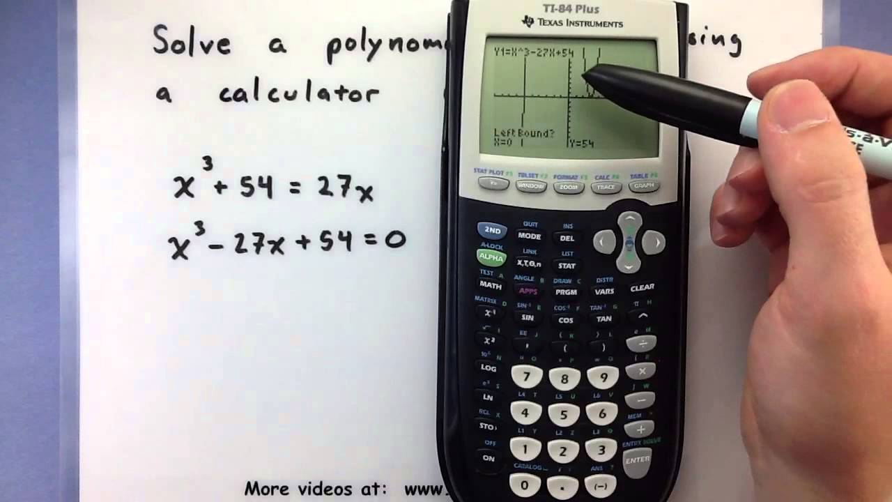 problem solving involving polynomial equation calculator