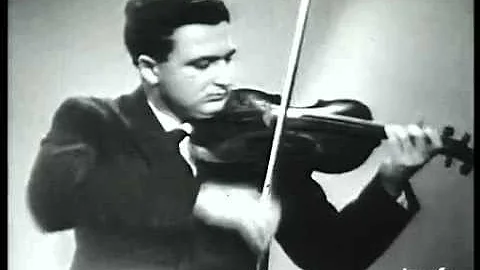 Salvatore Accardo, violin. Archival footage 1960 -...