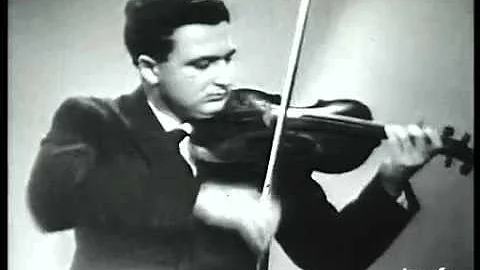 Salvatore Accardo, violin. Archival footage 1960 - Debussy Minstrels