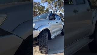 Toyota Hilux SR5 with Dirty Life Dual Tek DT1 & Maxxis RAZR AT #hilux #tyres #wheels #australia