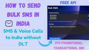How to send Bulk SMS in India without DLT registeration #bulksms #sms #freesms