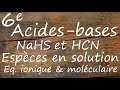 Raction acide base nahs hcn